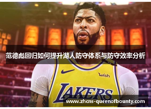 范德彪回归如何提升湖人防守体系与防守效率分析